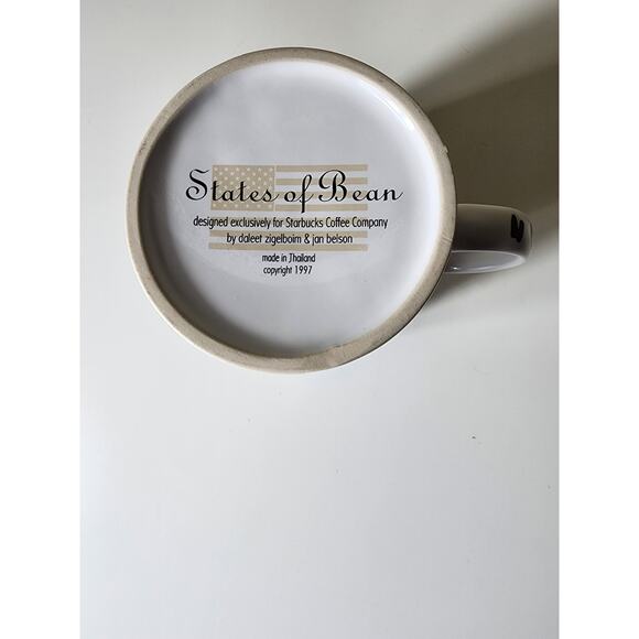 STARBUCKS 1997 States of Bean OREGON Collector's Series Large 20oz Coffee Mug - Picture 8 of 10
